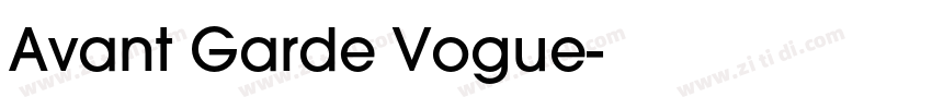 Avant Garde Vogue字体转换